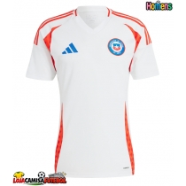 Camisa de Futebol Chile Equipamento Secundário Copa America 2024 Manga Curta